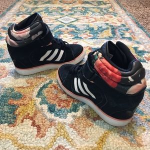 Unique/Rare Adidas Hightop Wedge Platform Sneakers